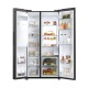 Haier Ψυγείο Ντουλάπα 601lt Total NoFrost Υ177.5xΠ90.5xΒ72.6εκ. Μαύρο HSW79F18DIPT